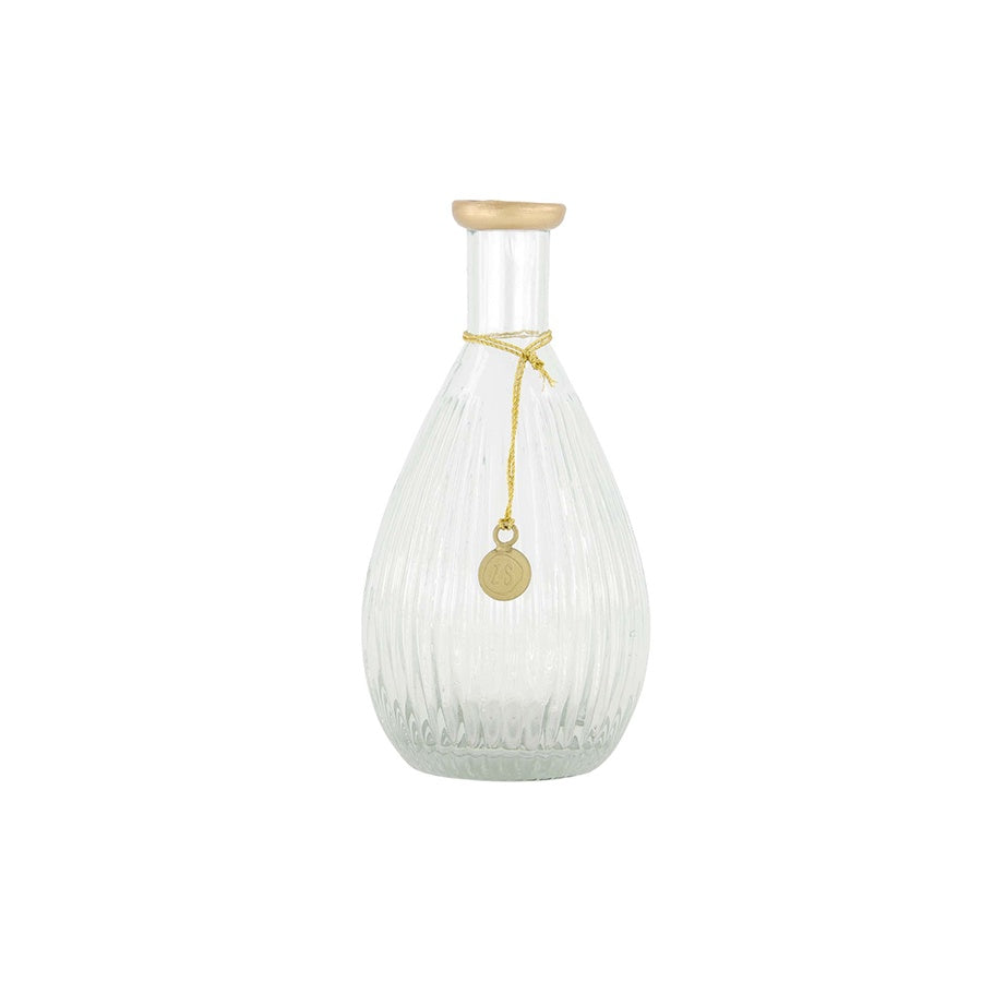 
                      
                        Vaasje Glas Ribbel 15cm-transparant
                      
                    