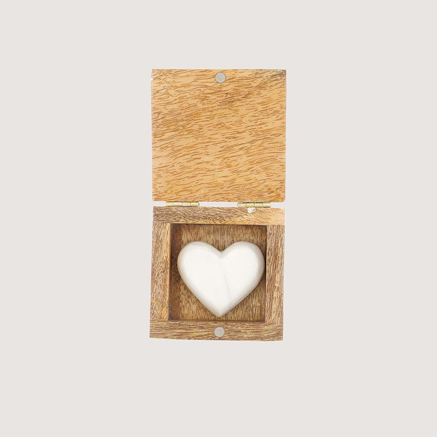 Doosje met hartje 'Thinking of you'-white