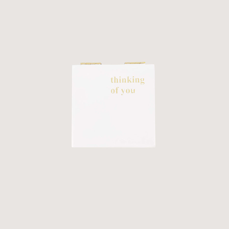 Doosje met hartje 'Thinking of you'-white