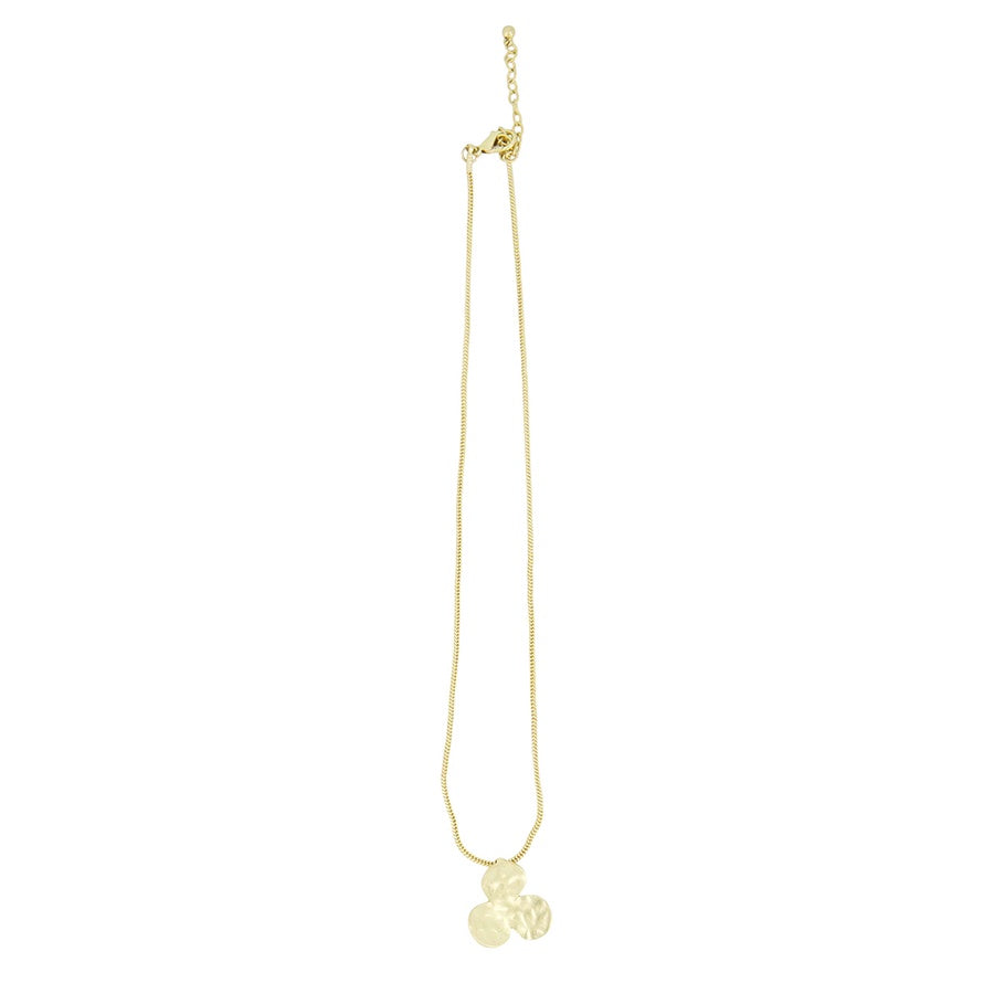 Ketting met bloembedel-goud