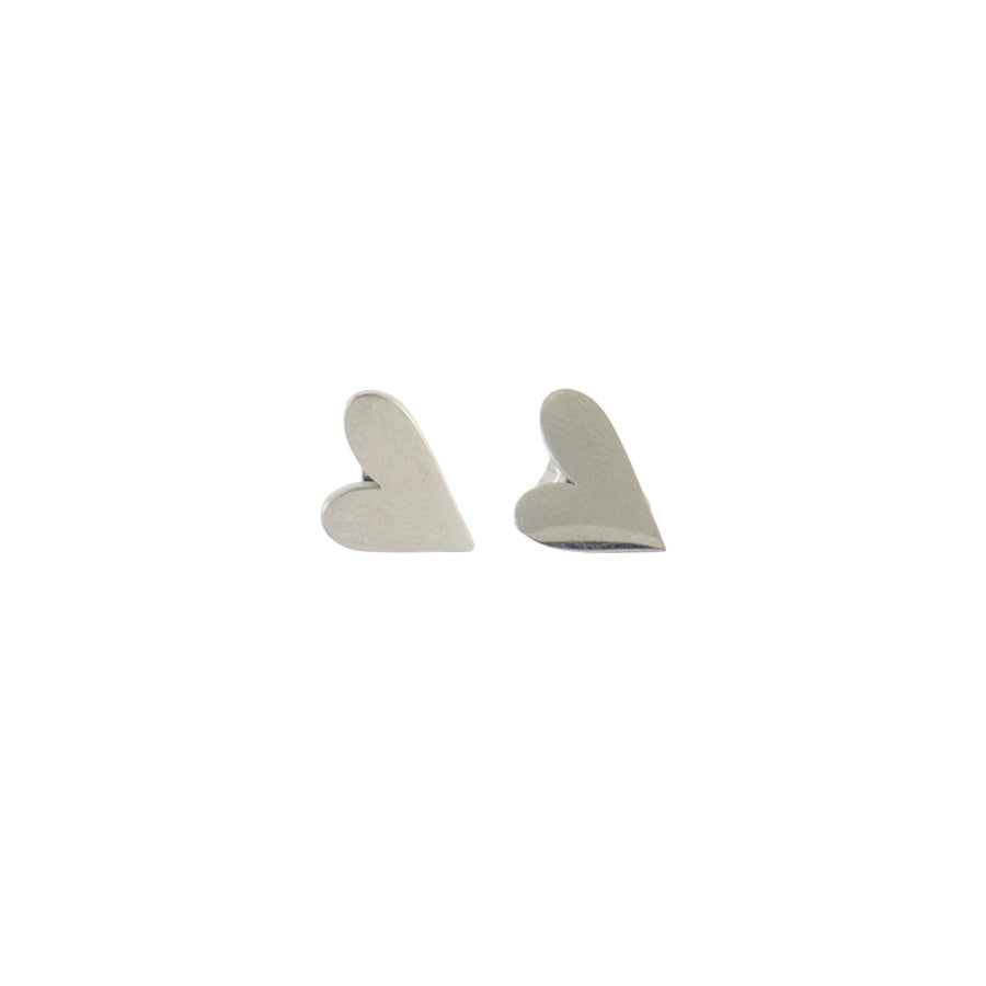 Oorbellen Studs Hartje-zilver