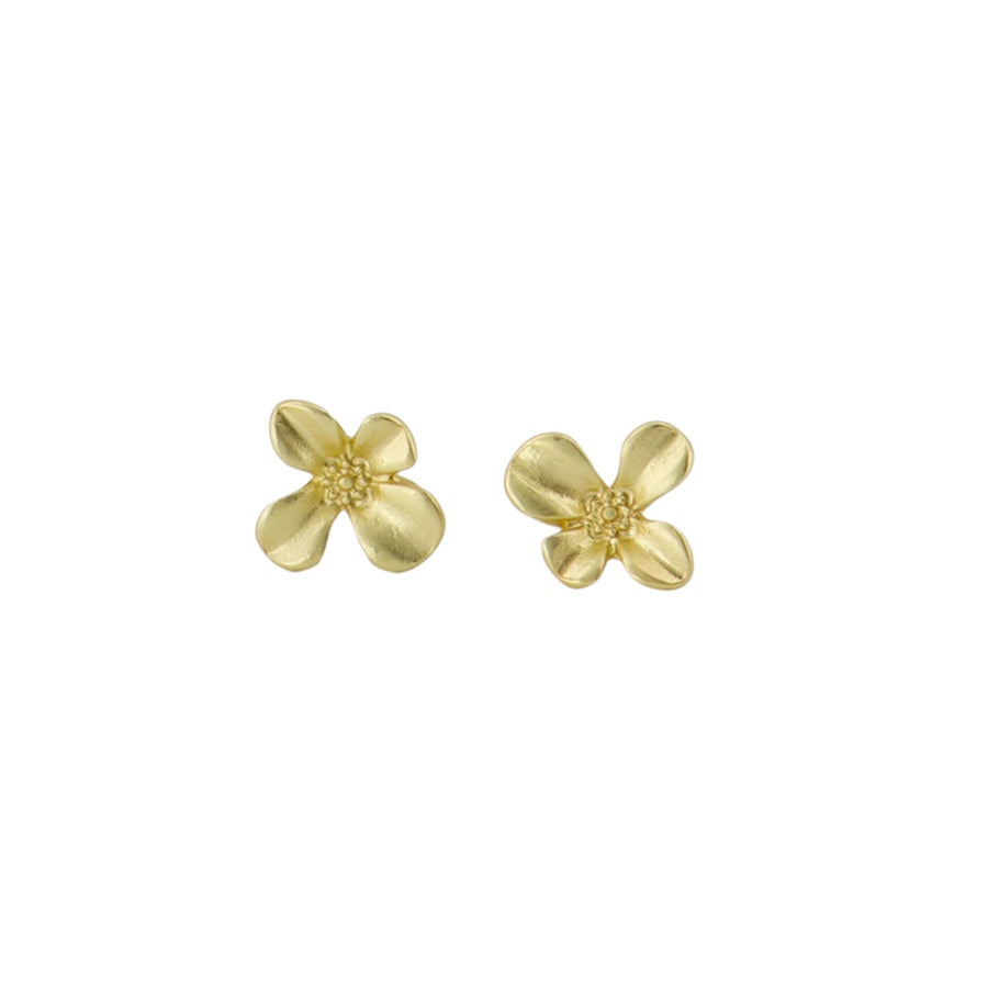 Oorbellen Studs Bloem-goud