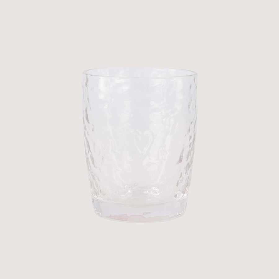 Drinkglas Hartje-transparant