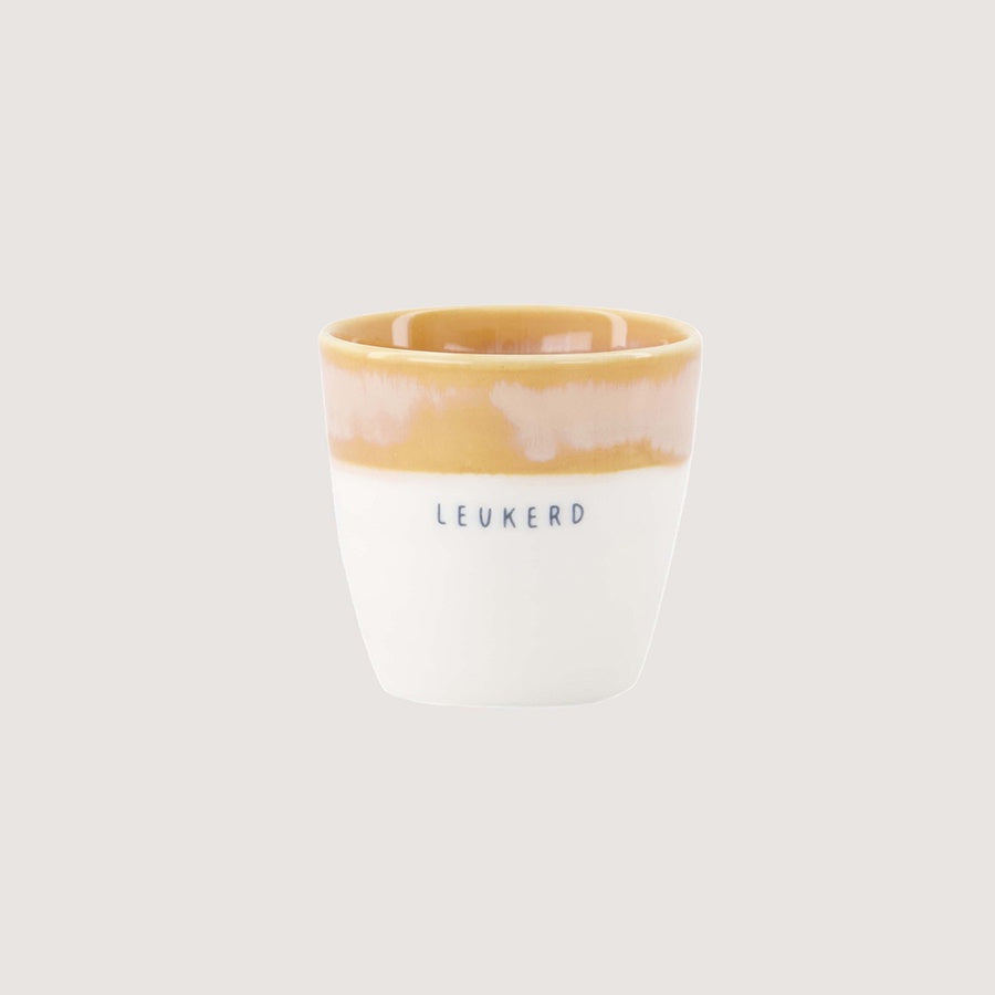 Espressomok Duocolor 'Leukerd'-wit/roze