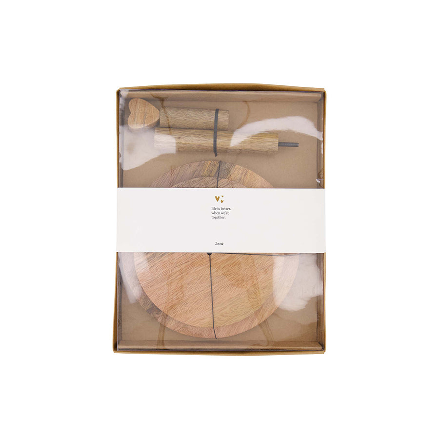 Etagere Hout Hartje-naturel