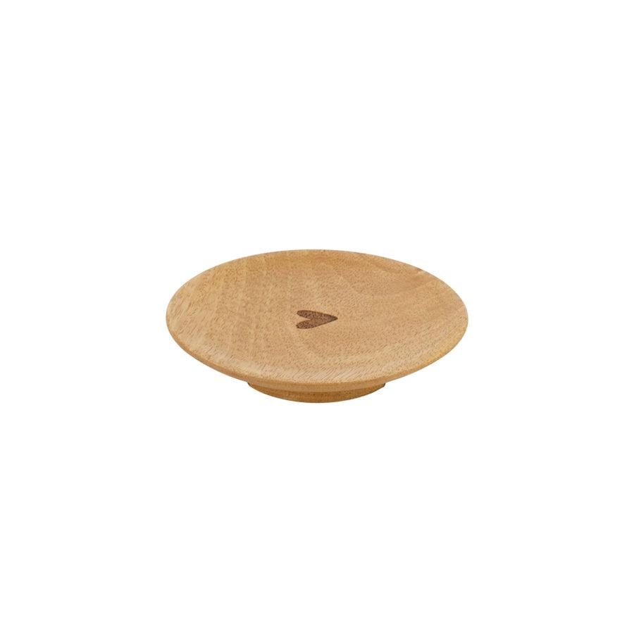 GlastopperHartje Hout 11cm- naturel