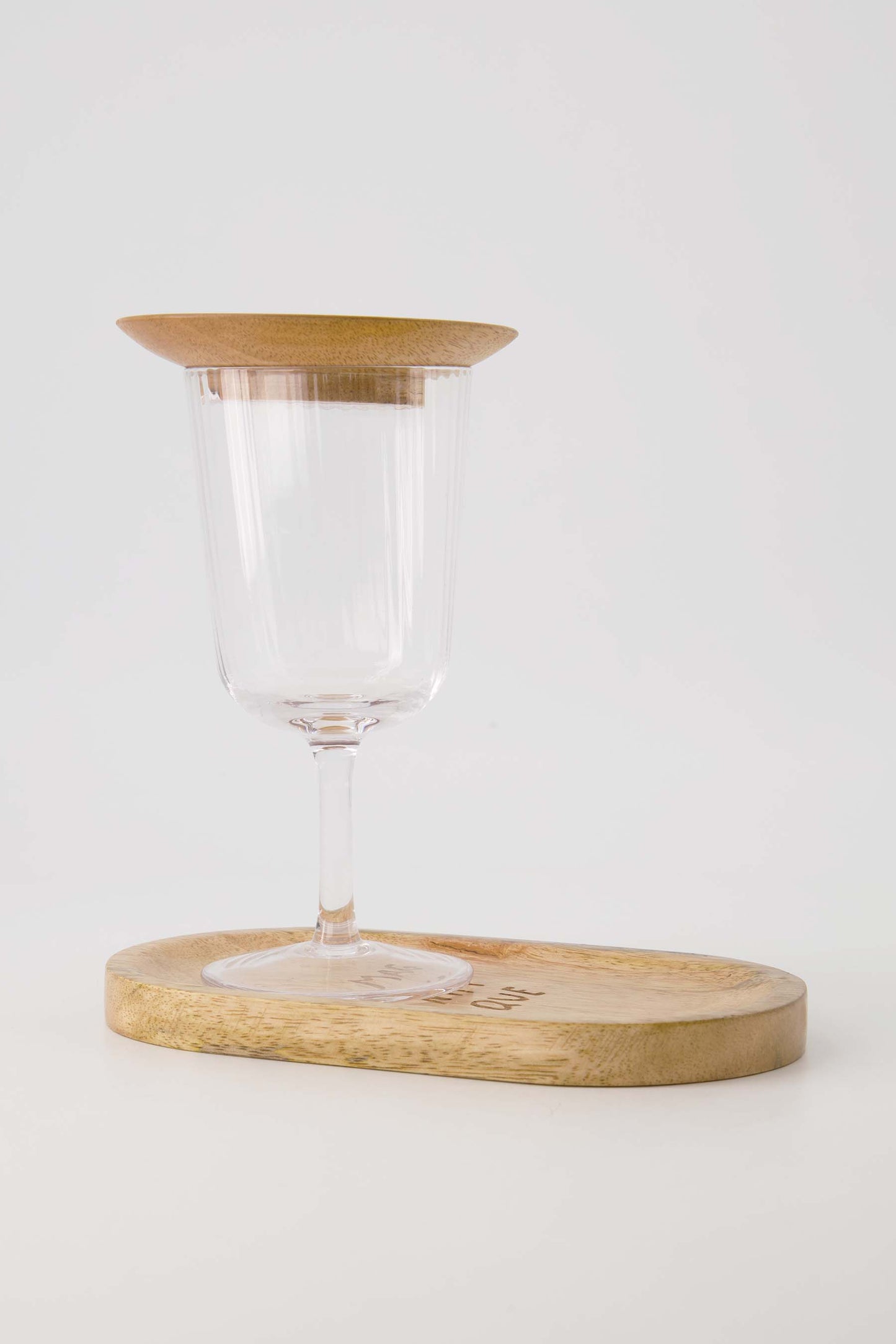 GlastopperHartje Hout 11cm- naturel