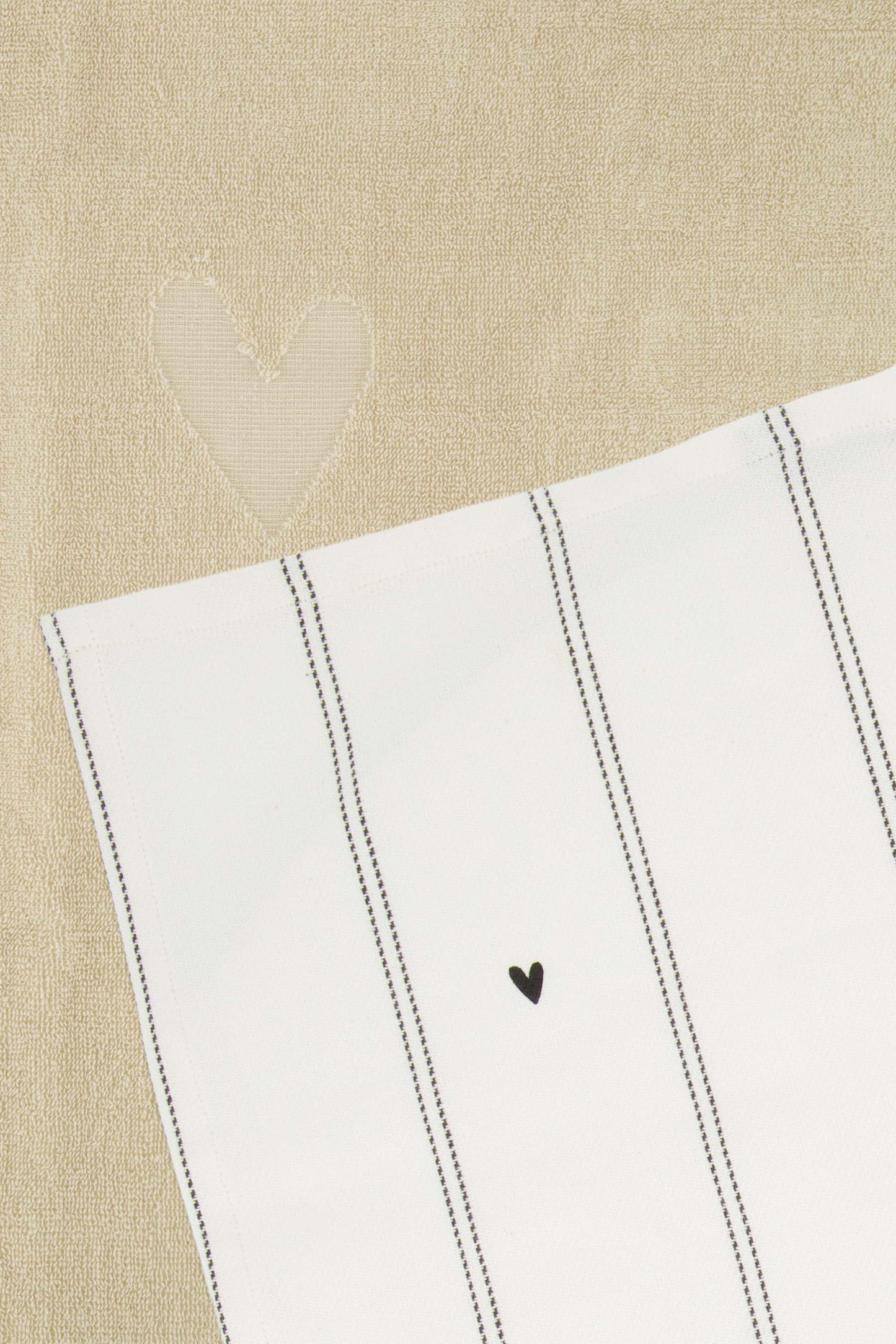 Keukenset Handdoeken 'Love this day' Hartjes-multi