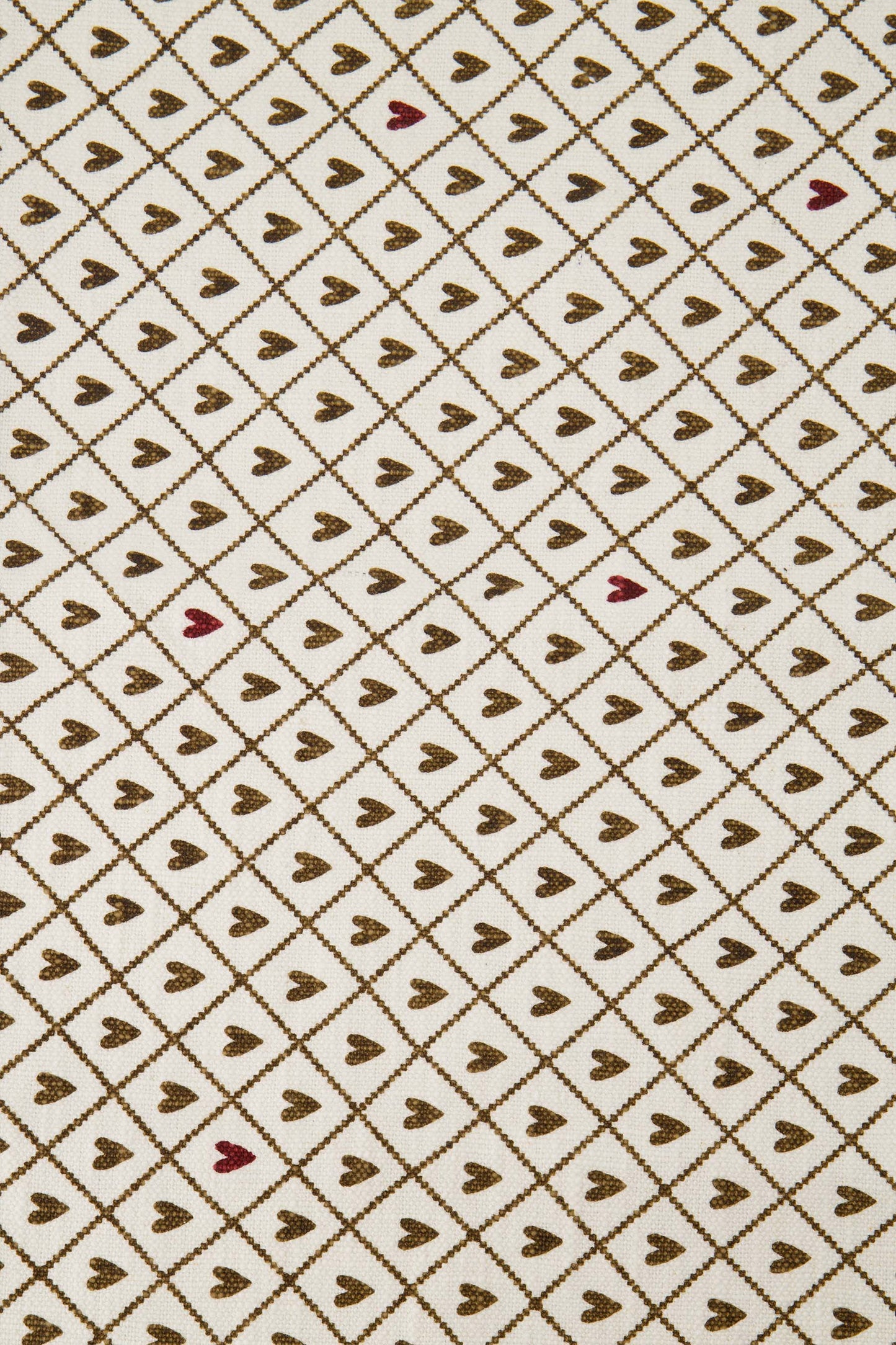 Keukenset Handdoeken Hartje-zand/port/bruin