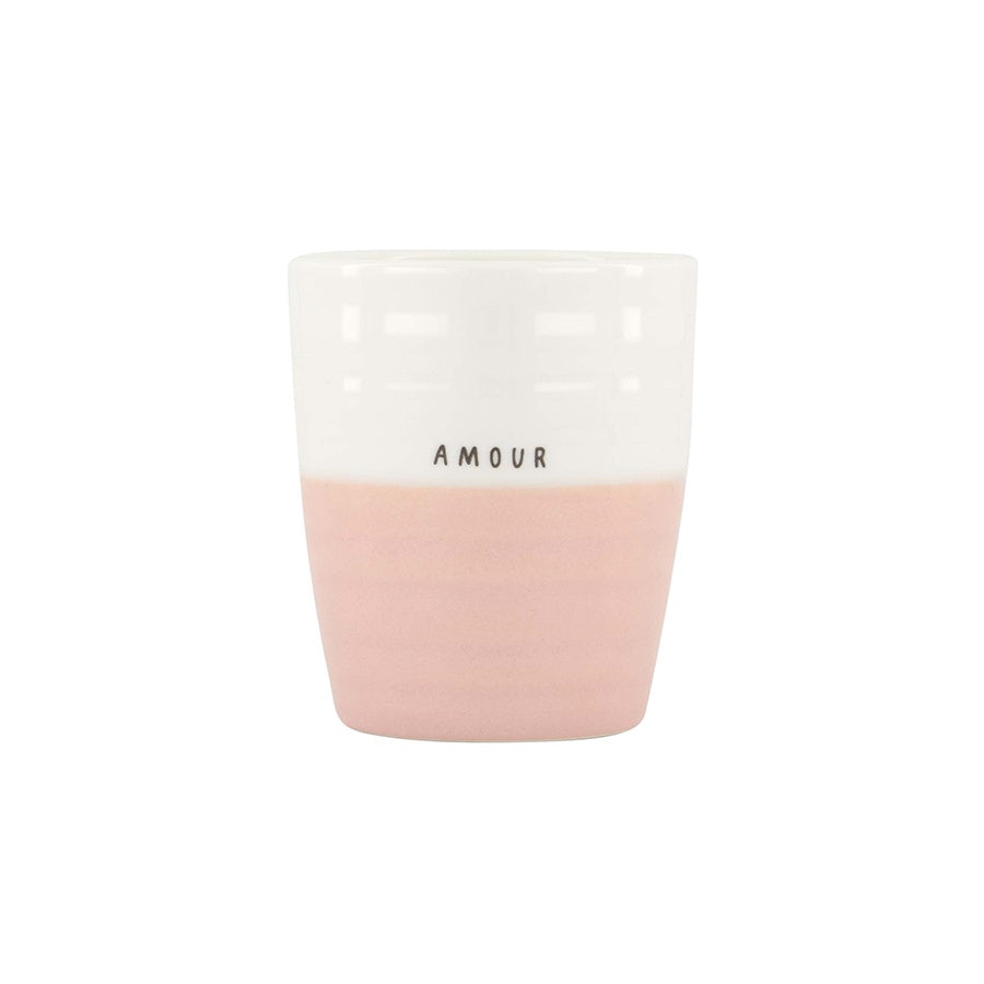 Koffiemok Duocolor 'Amour'-wit/roze