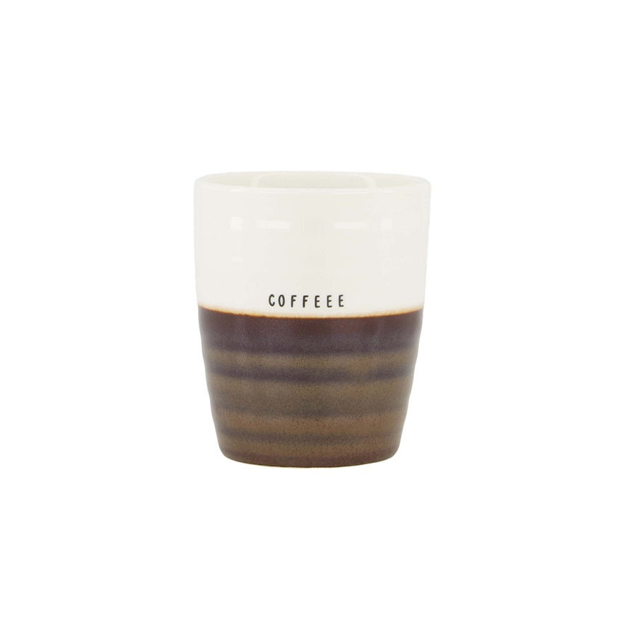 Koffiemok Duocolor 'Coffee'-wit/bruin