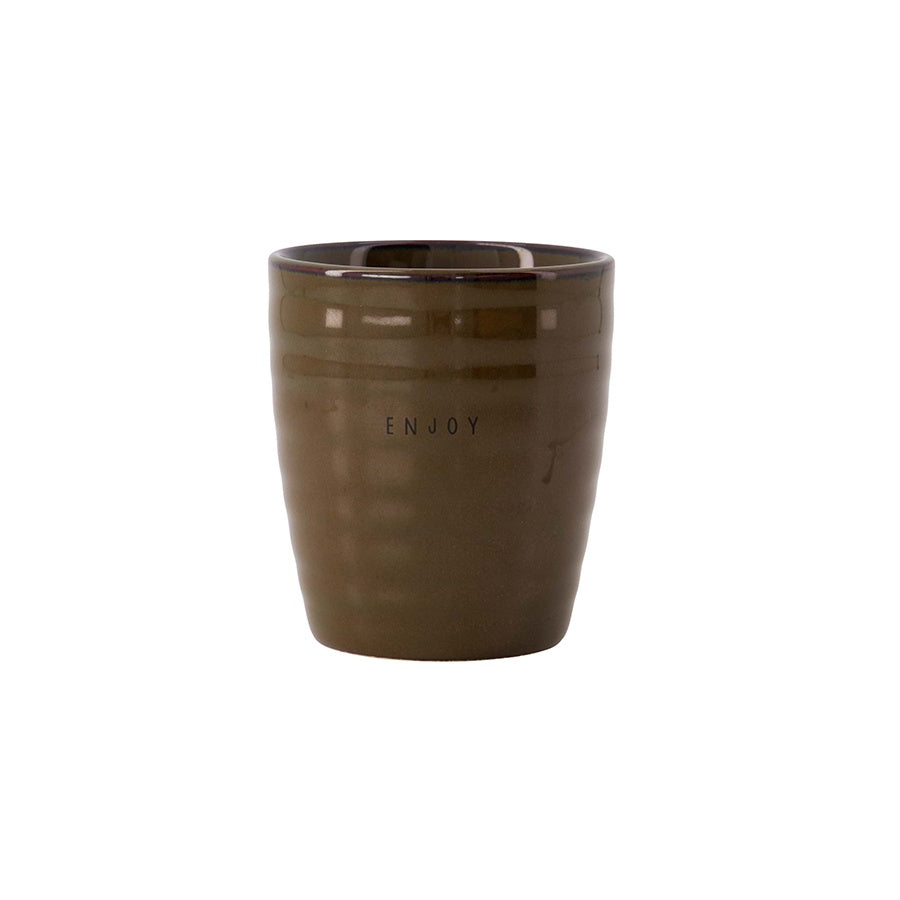 Koffiemok 'Enjoy'-bruin