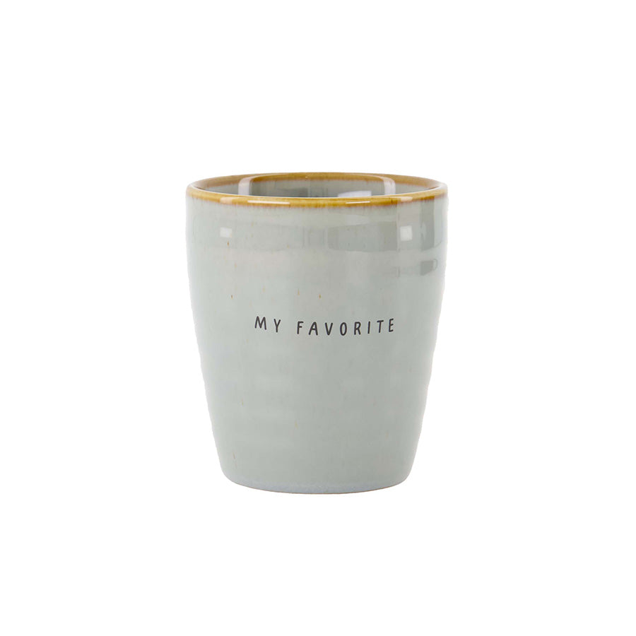 Koffiemok 'my favorite'-ash blue