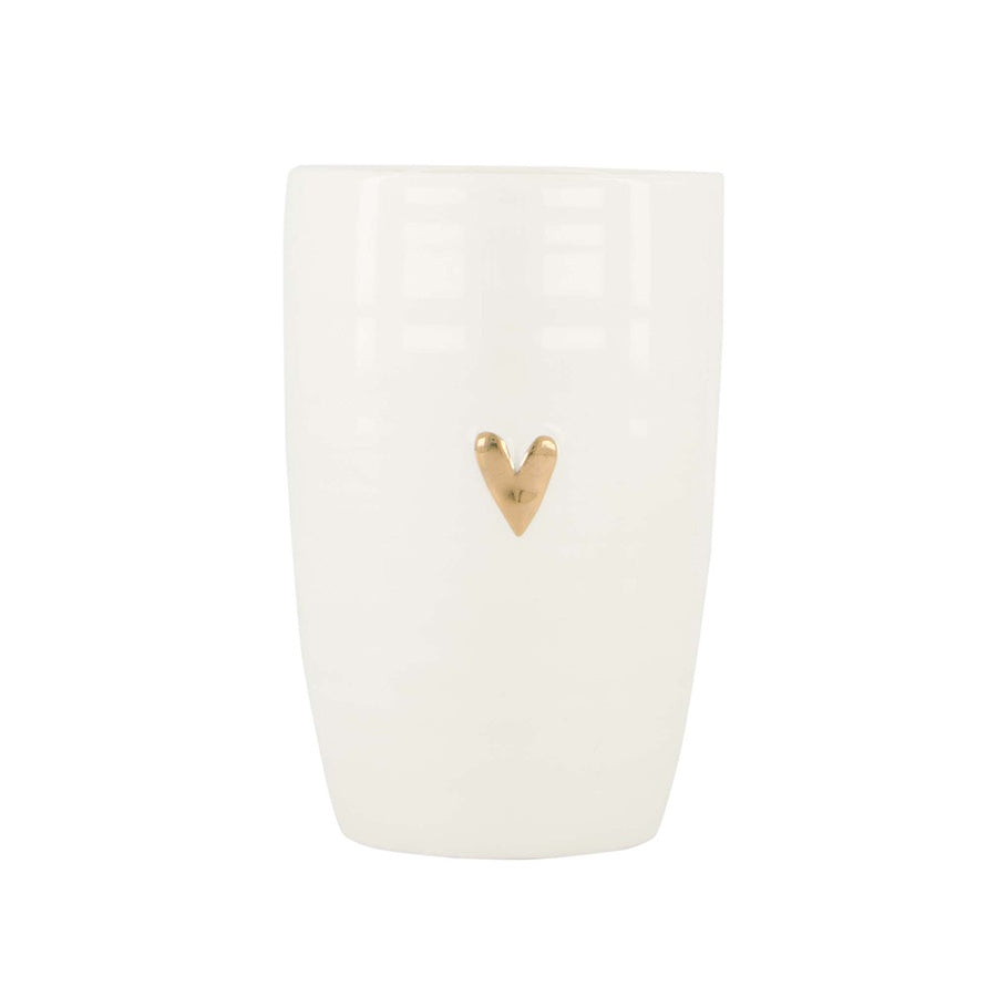 Lattemok Hartje-wit/goud