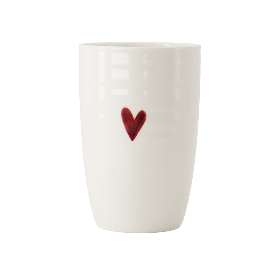 Lattemok Hartje-wit/rood