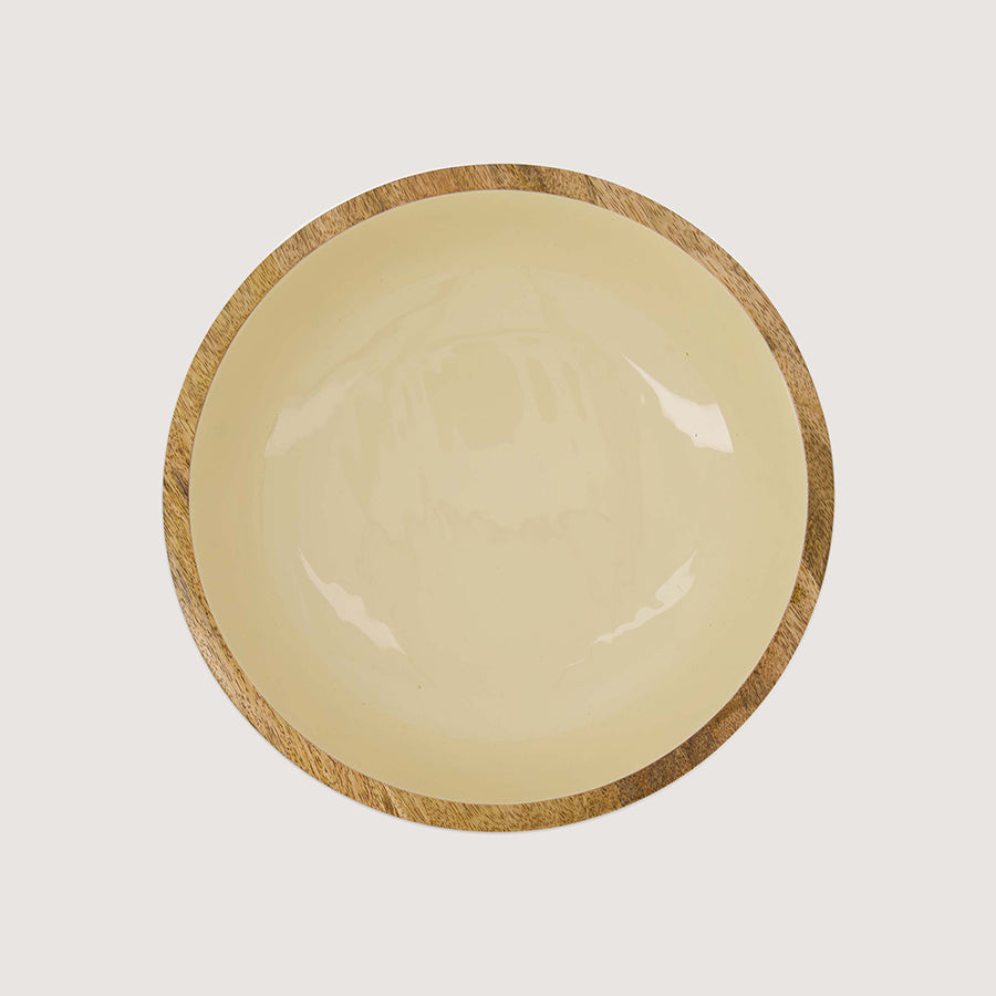 Schaal XL Hout 'Lovely day'-zand