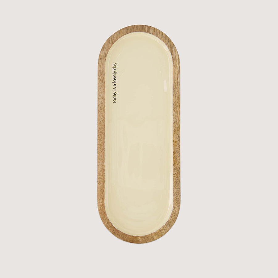 Serveerplank 'Lovely day'-zand