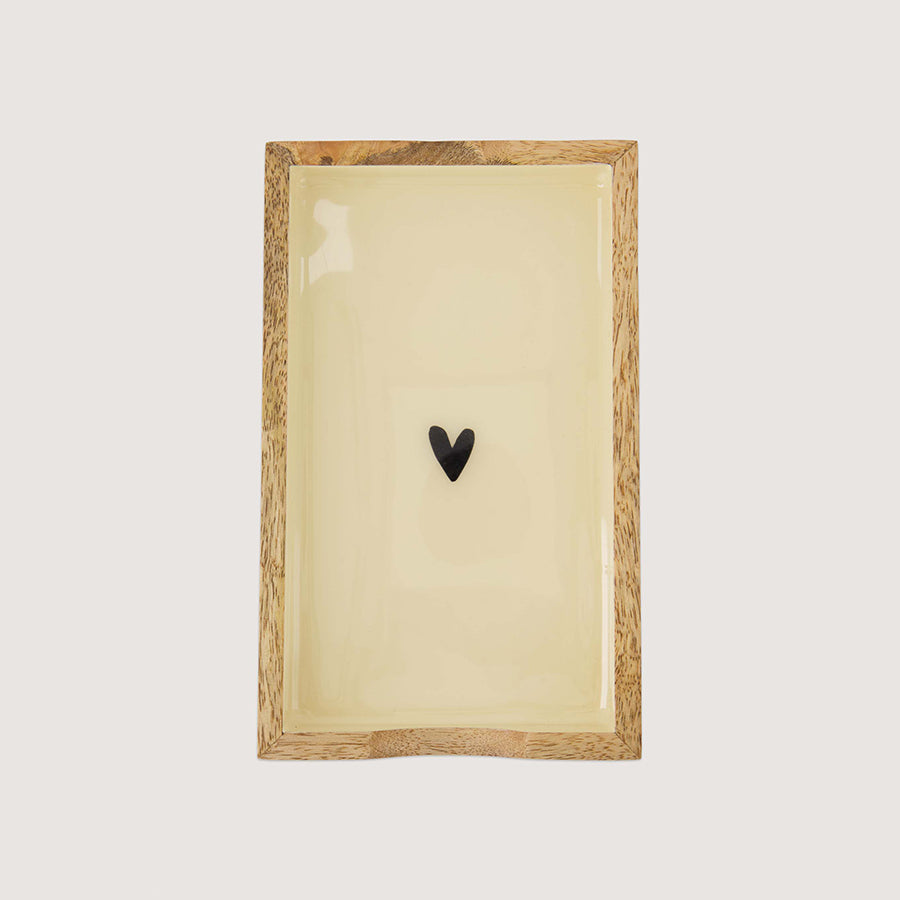 Servethouder Hout Rechthoek 11x20cm-sand