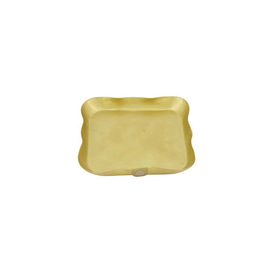 Servethouder Vierkant Metaal 15x15cm-goud
