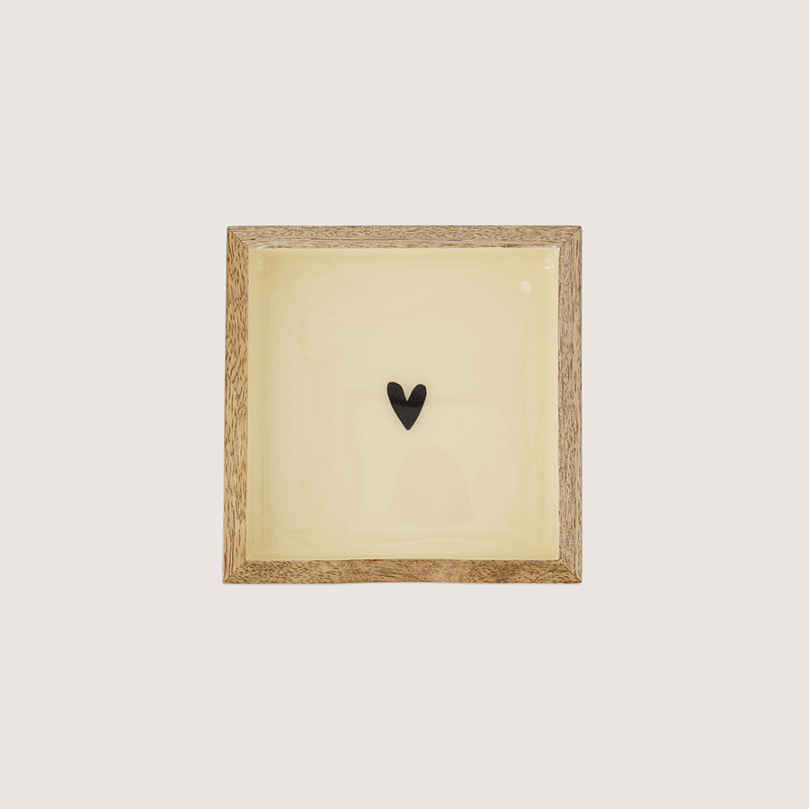 Servethouder Hout Vierkant 15x15cm-sand