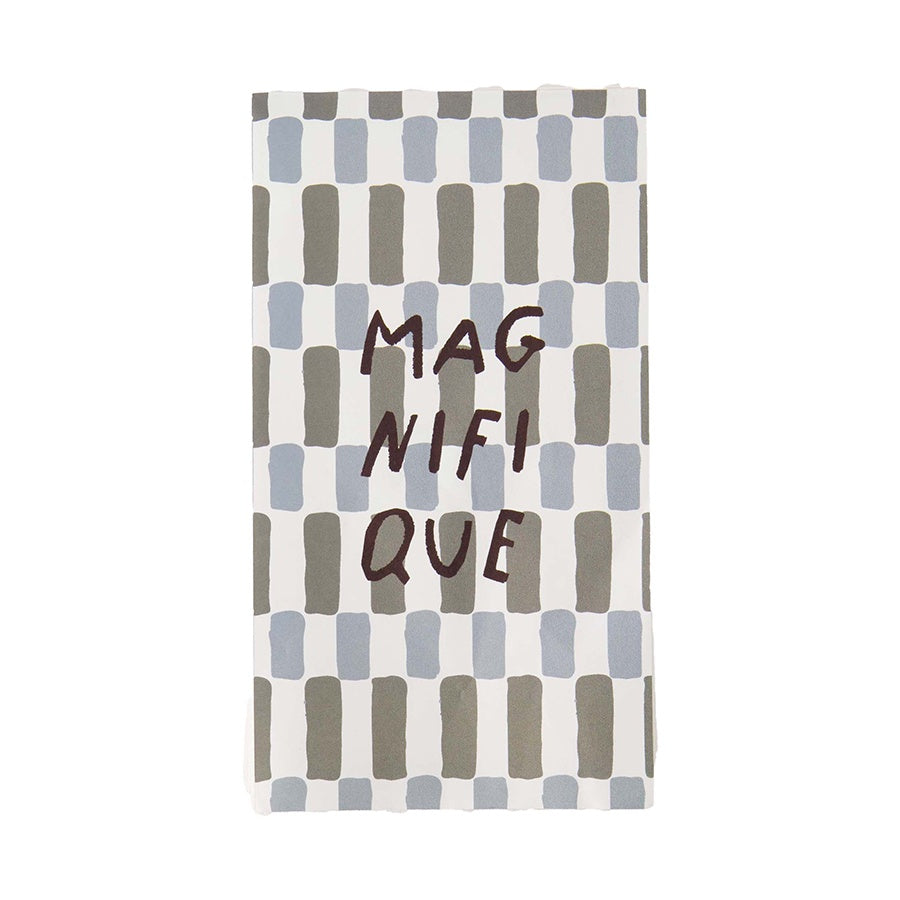 Servetten Rechthoek 'Magnifique' Hartje 11x20cm-multicolor