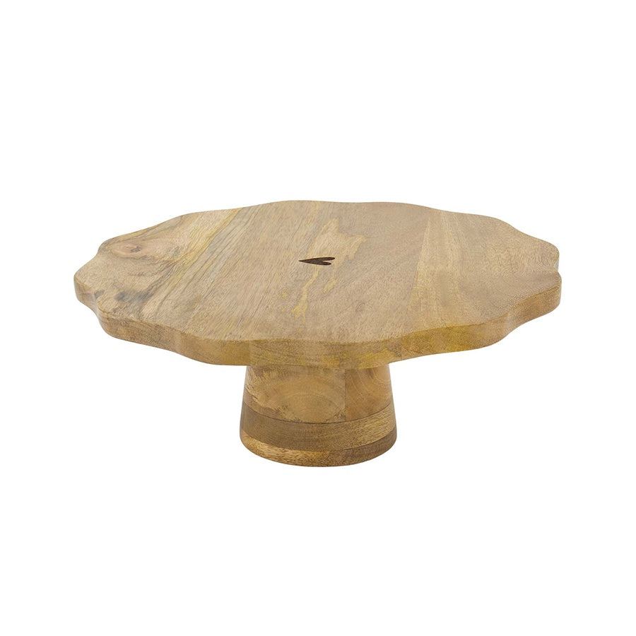 Taartplateau Hartje 28x10cm-naturel