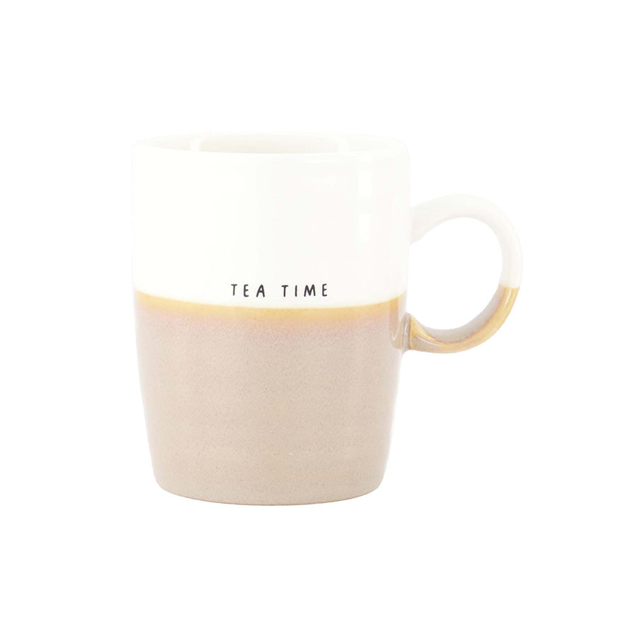 Theemok Duocolor 'Tea Time'-wit/dark sand