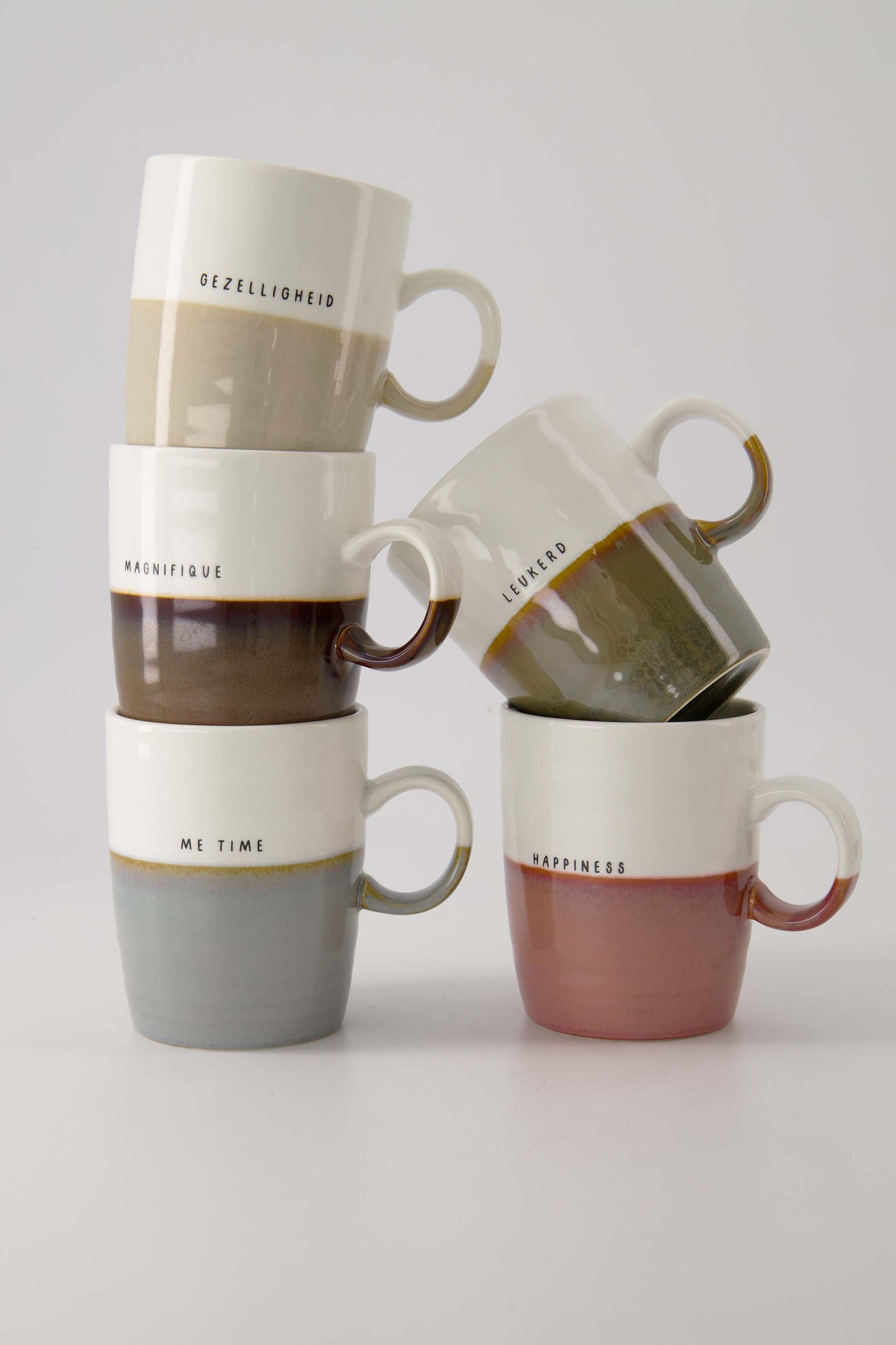 Theemok 'Me Time'-wit/grijsblauw