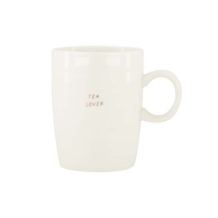 Theemok 'Tea Lover'-wit/goud
