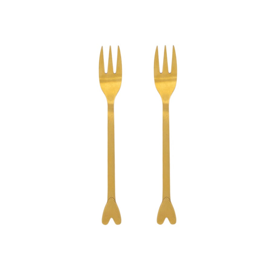 Vorkjes Hartje Set van 2-goud