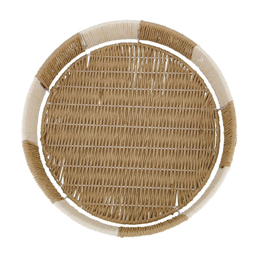 Dienblad Rotan Streep M 40cm-ecru