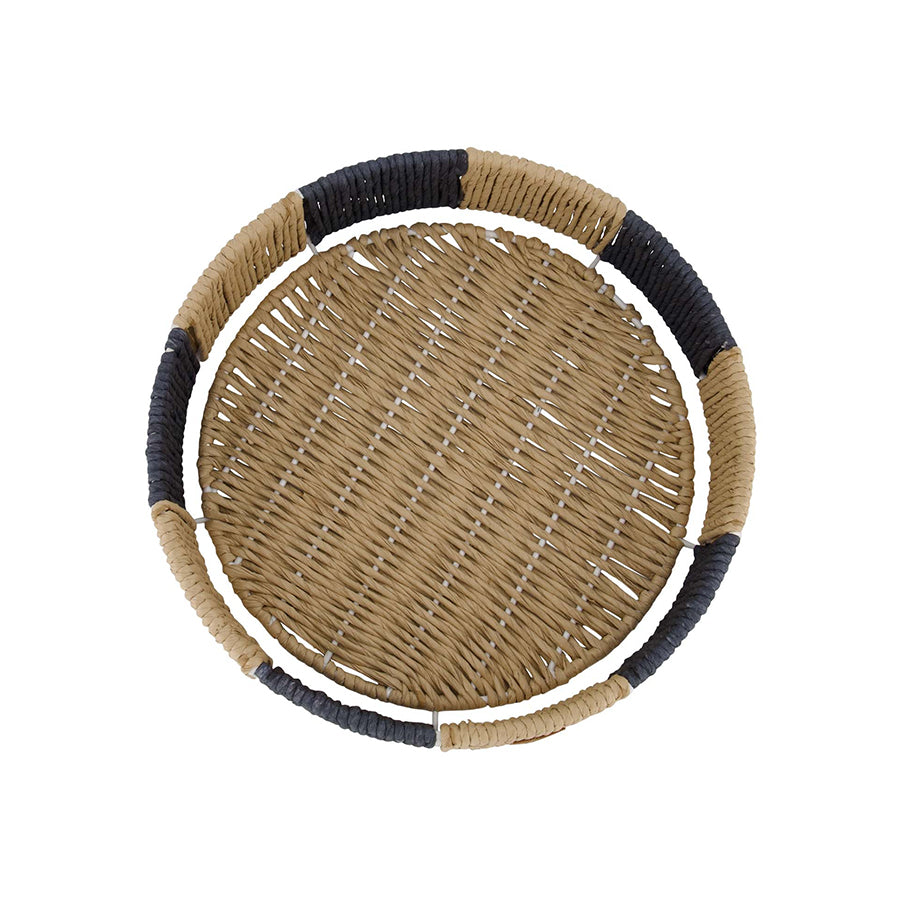Dienblad Rotan Streep S 30cm-antracietgrijs