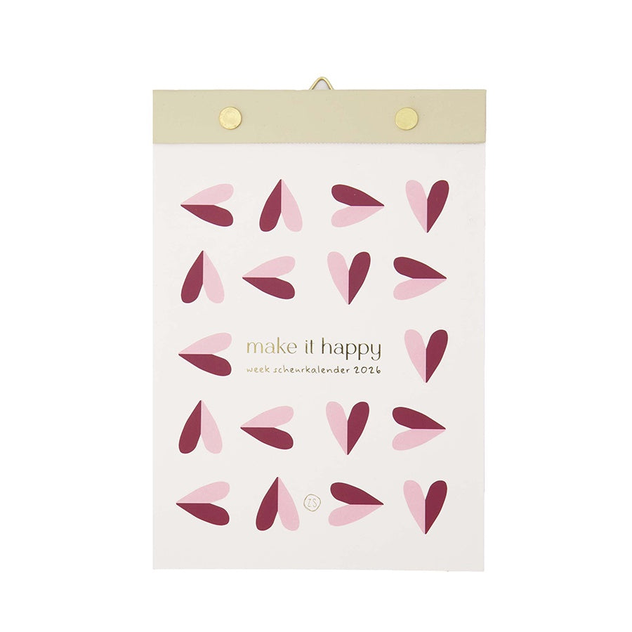 Scheurkalender 'Make it Happy'-multicolor