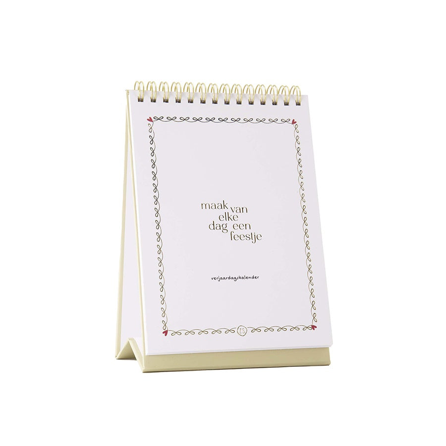 Verjaardagskalender 'Elke dag een feestje'-zand