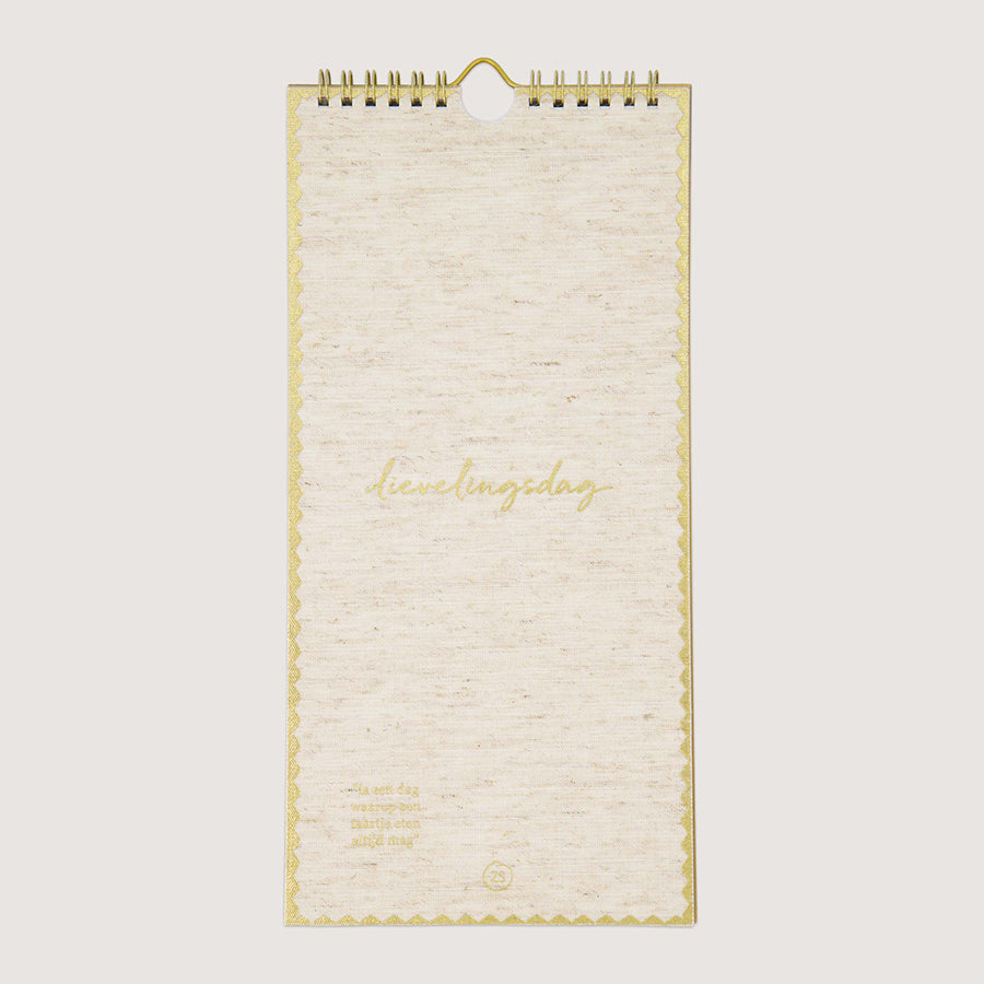 Verjaardagskalender Lievelingsdag-linnen